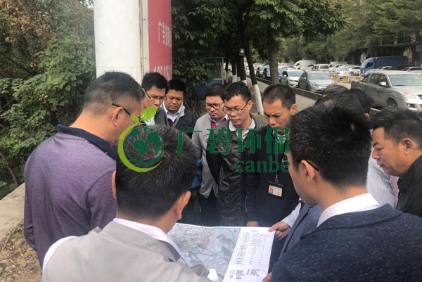 大良街道、順控環(huán)保水務(wù)等領(lǐng)導(dǎo)到金陡涌黑臭水體治理現(xiàn)場視察工作(圖4)
